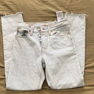Classic Light Wash Straight Leg Jeans